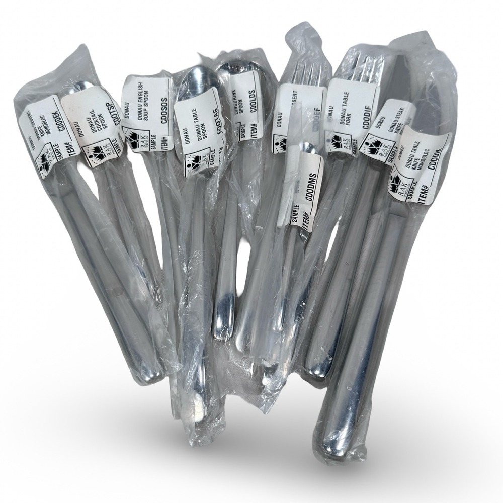 RAK Porcelain Donau 10pc Mixed Sample Flatware Set 18/10 Stainless Steel Sola‎